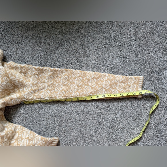 Fjallraven Snow Cardigan W in Dune Beige Yellow Size XS Wool Full Zip - Picture 16 of 16